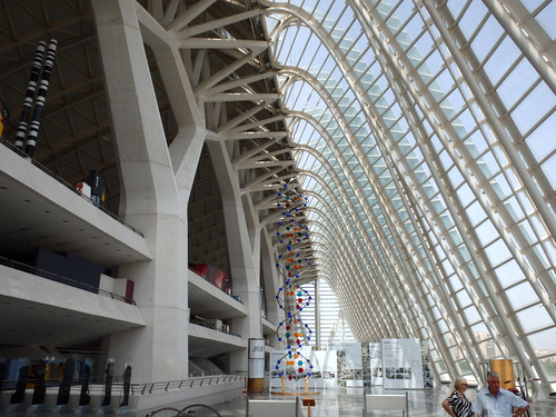 A view north-west from inside the Museo Del València.